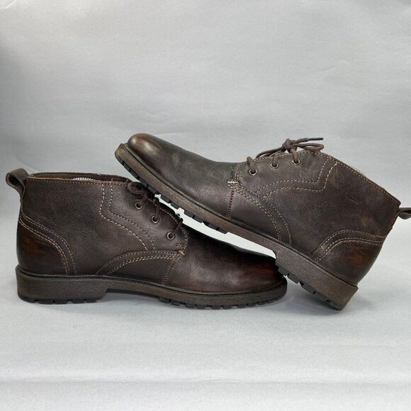 Dockers Men's Size 10.5 Brown Leather Waterproof Chukka Boots - Picture 7 of 12